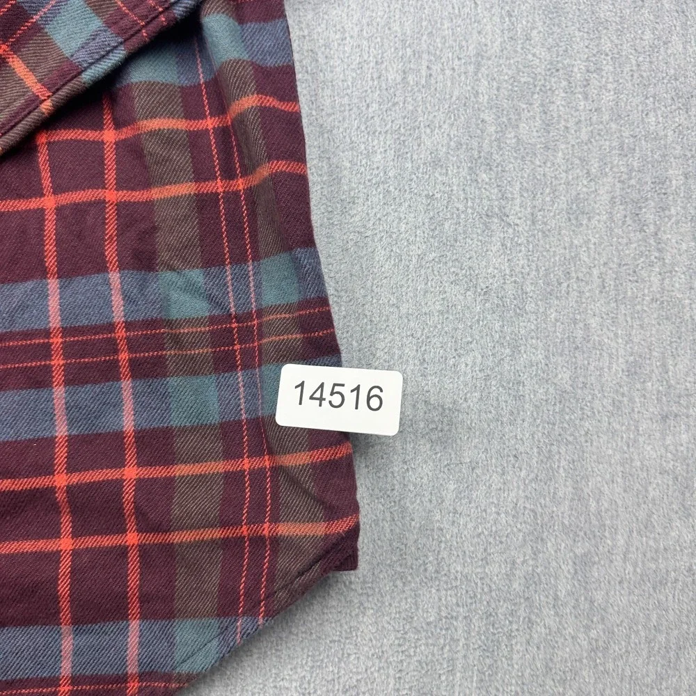 The North Face Shirt Mens 2XL‎ XXL Red Plaid Arroyo Flannel Organic Cotton NWT